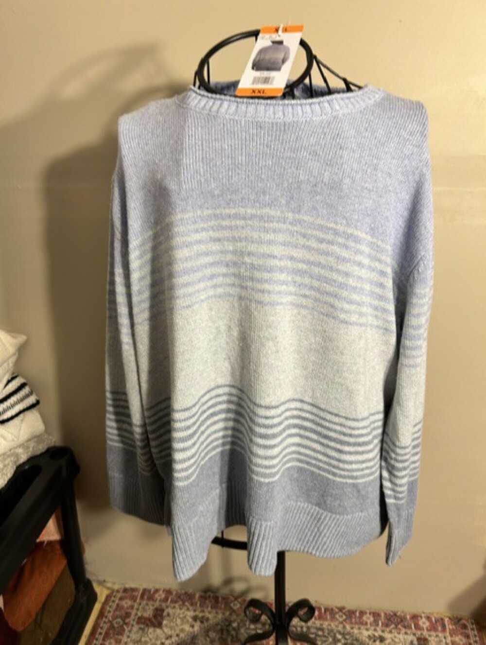 NEW size xxl womens knit sweater 2 x 2x soft  blue